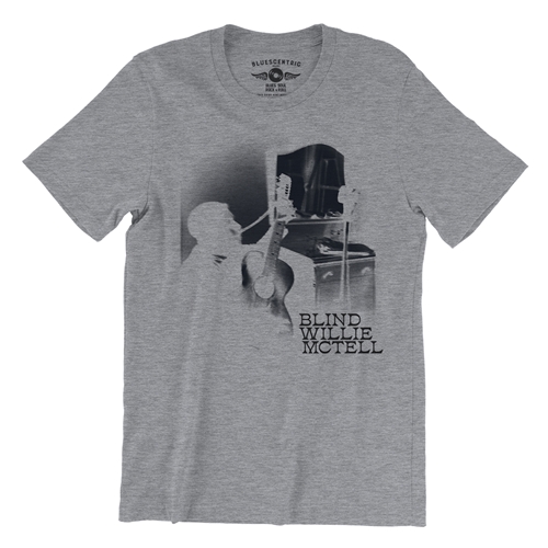 Ghostly Blind Willie McTell T-Shirt - Lightweight Vintage Style - vintageathleticheather