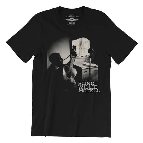 Ghostly Blind Willie McTell T-Shirt - Lightweight Vintage Style - vintageblack
