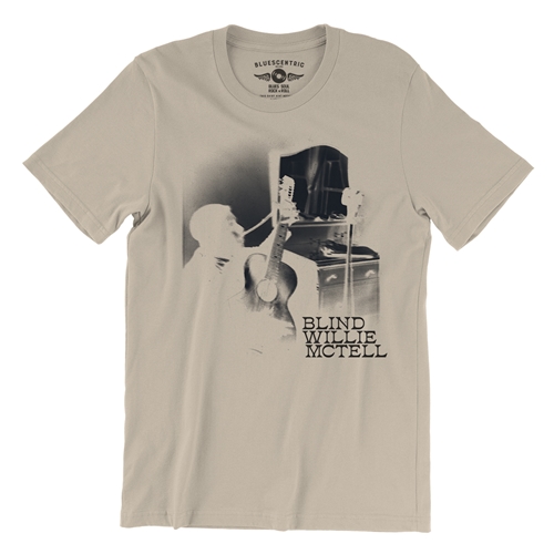 Ghostly Blind Willie McTell T-Shirt - Lightweight Vintage Style - vintagecream