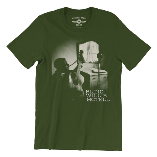 Ghostly Blind Willie McTell T-Shirt - Lightweight Vintage Style - vintageolive