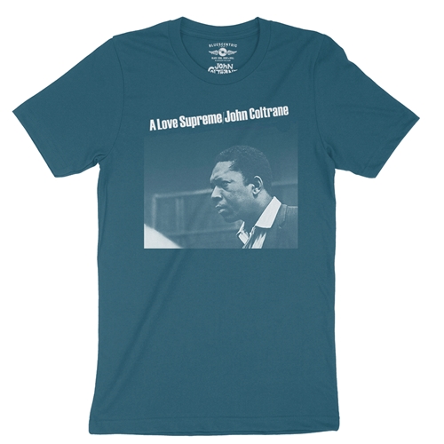 John Coltrane Love Supreme Album T-Shirt - Lightweight Vintage Style - vintagedeepteal