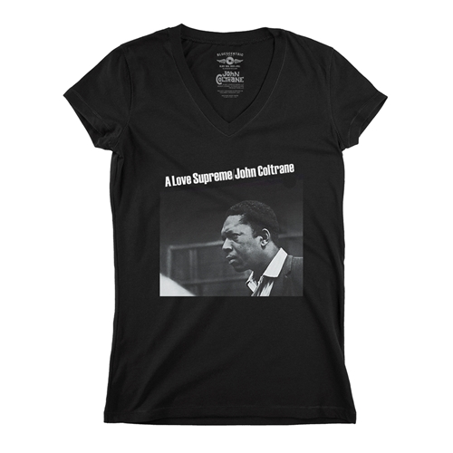 John Coltrane Love Supreme Album V-Neck T Shirt - Women