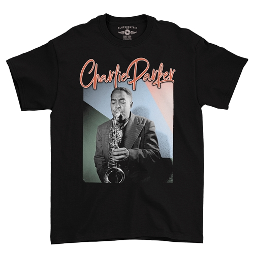 Charlie Parker Pastel T-Shirt - Classic Heavy Cotton - classicblack