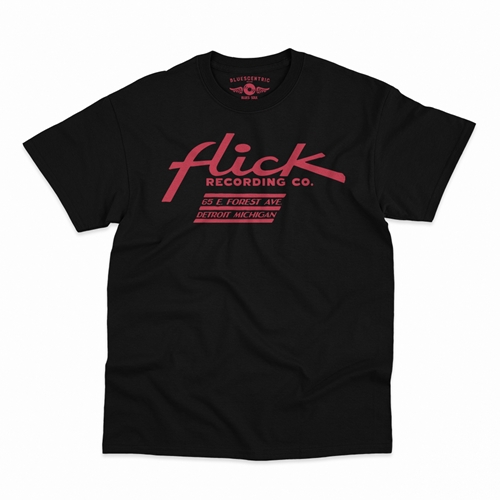 Flick Records Detroit T-Shirt - Classic Heavy Cotton - classicblack