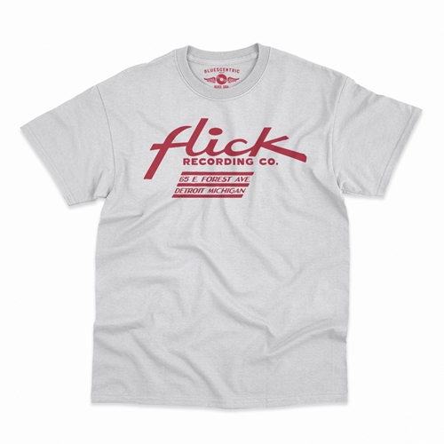Flick Records Detroit T-Shirt - Classic Heavy Cotton - classicwhite