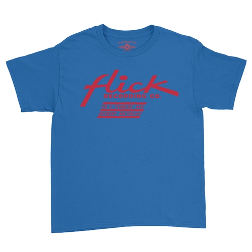 Flick Records Detroit Youth T-Shirt - Lightweight Vintage Children - youthroyalblue