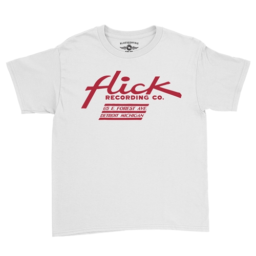 Flick Records Detroit Youth T-Shirt - Lightweight Vintage Children - youthwhite