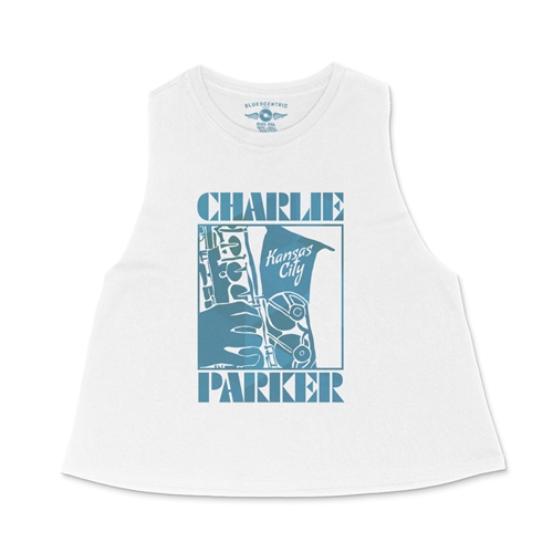 Charlie Parker Kansas City Mosaic Racerback Crop Top - Women
