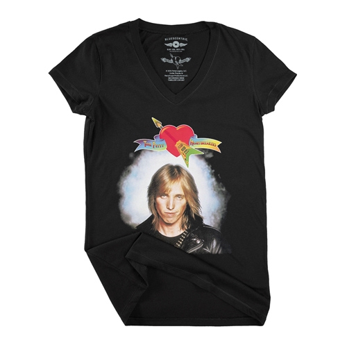 Classic Tom Petty and the Heartbreakers V-Neck T Shirt - Women