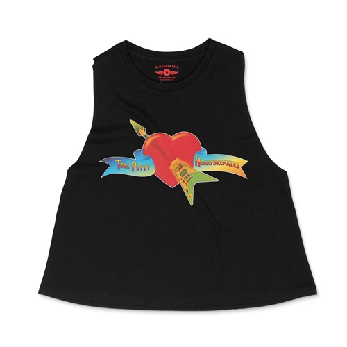 Tom Petty and the Heartbreakers Flying V Logo Racerback Crop Top - Women