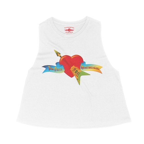Tom Petty and the Heartbreakers Flying V Logo Racerback Crop Top - Women
