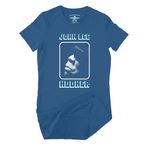 John Lee Hooker Sunglasses Box Ladies T Shirt - Relaxed Fit - ladiesblue