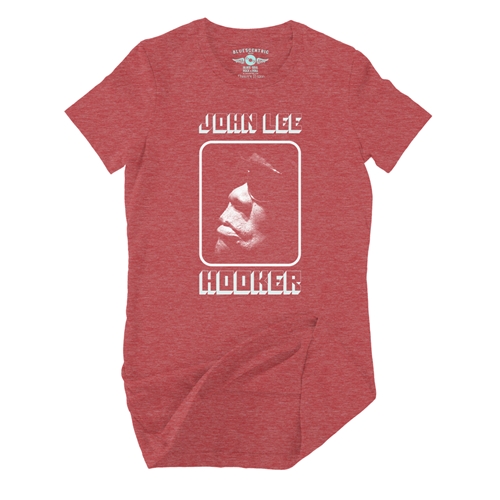 John Lee Hooker Sunglasses Box Ladies T Shirt - Relaxed Fit - ladiesheatherred