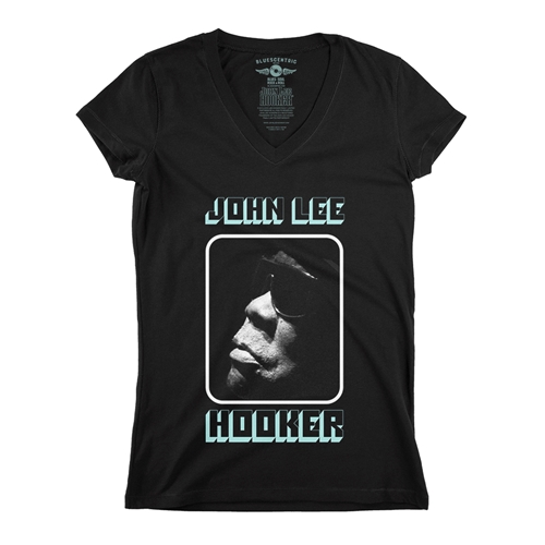 John Lee Hooker Sunglasses Box V-Neck T Shirt - Women