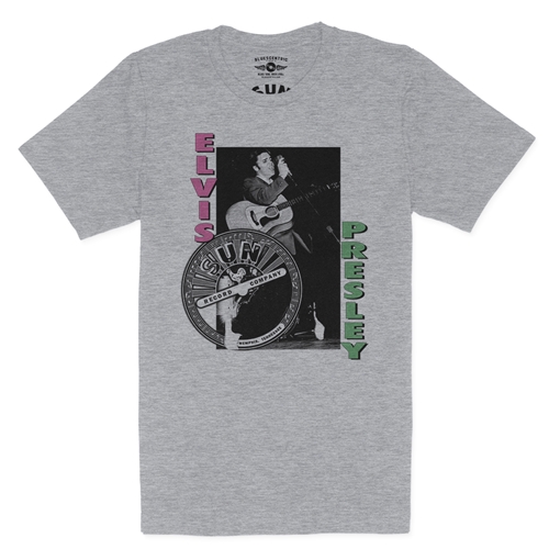 Pink & Lime Elvis Presley Hips T-Shirt - Lightweight Vintage Style - vintageathleticheather