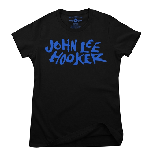 John Lee Hooker Country Blues Ladies T Shirt - Relaxed Fit - ladiesblack