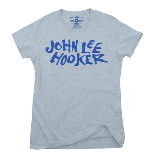 John Lee Hooker Country Blues Ladies T Shirt - Relaxed Fit - ladiesheatherprismblue