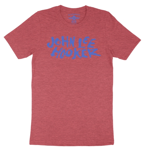 John Lee Hooker Country Blues T-Shirt - Lightweight Vintage Style - vintageheatherred