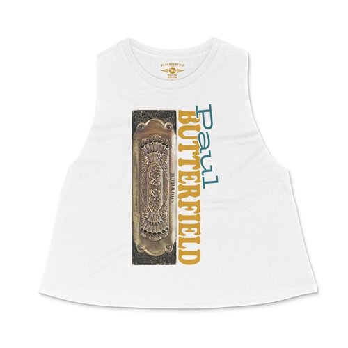 Paul Butterfield Harmonica Racerback Crop Top - Women