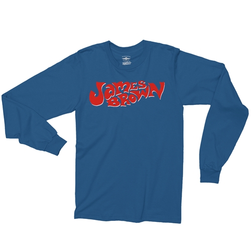 James Brown Soul On Top Logo Long Sleeve T-Shirt - longsleeveblue