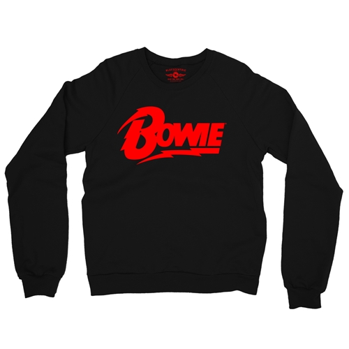 Red David Bowie Diamond Logo Crewneck Sweater - crewneckblack