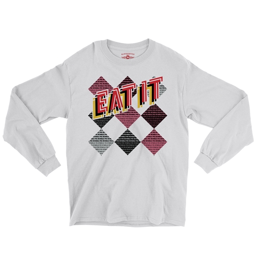 Humble Pie Argyle Long Sleeve T-Shirt - longsleevewhite
