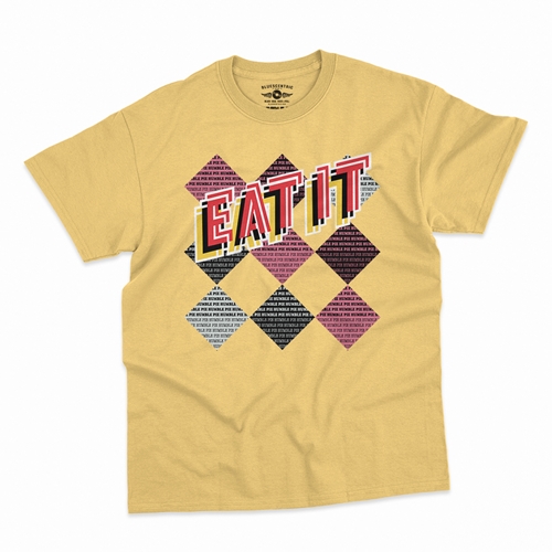 Humble Pie Argyle T-Shirt - Classic Heavy Cotton - classicyellow