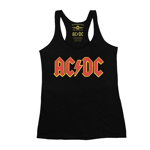 AC/DC Comic Logo Racerback Tank - Women