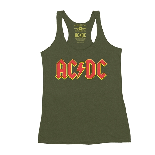 AC/DC Comic Logo Racerback Tank - Women