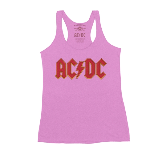 AC/DC Comic Logo Racerback Tank - Women
