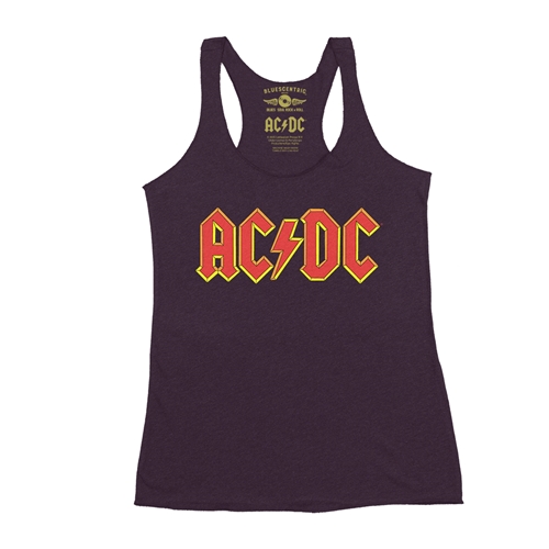 AC/DC Comic Logo Racerback Tank - Women