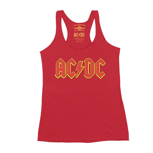AC/DC Comic Logo Racerback Tank - Women