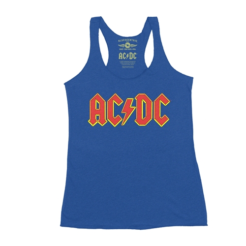 AC/DC Comic Logo Racerback Tank - Women