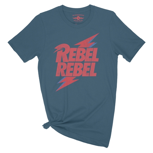 David Bowie Rebel Rebel T-Shirt - Lightweight Vintage Style - vintagedeepteal
