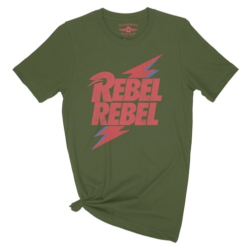 David Bowie Rebel Rebel T-Shirt - Lightweight Vintage Style - vintageolive