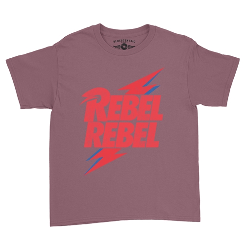 David Bowie Rebel Rebel Youth T-Shirt - Lightweight Vintage Children & Toddlers - youthheathermaroon