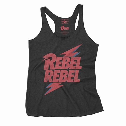 David Bowie Rebel Rebel Racerback Tank - Women