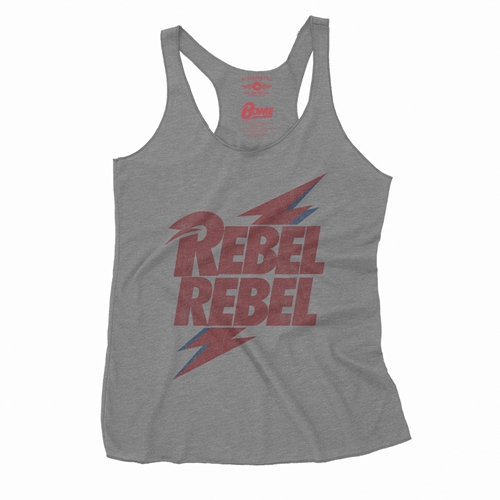 David Bowie Rebel Rebel Racerback Tank - Women