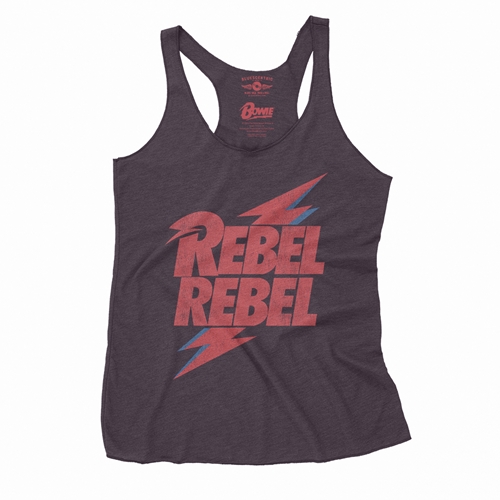 David Bowie Rebel Rebel Racerback Tank - Women