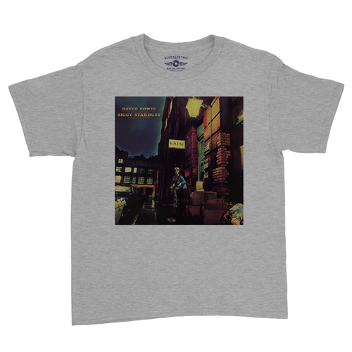 David Bowie Ziggy Stardust Album Cover Youth T-Shirt - Lightweight Vintage Children & Toddlers - youthheatherathletic
