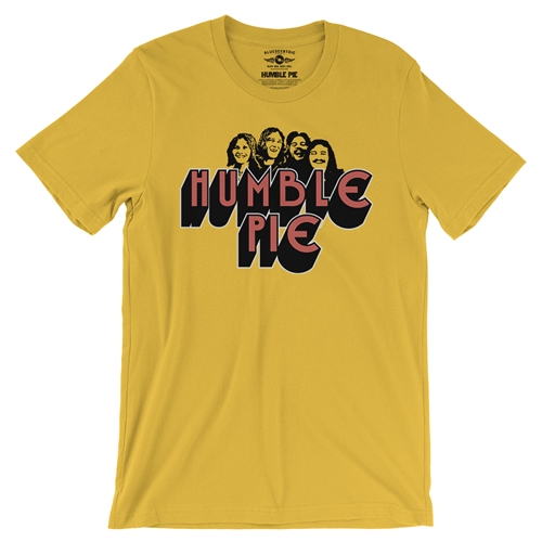Humble Pie Band Silhouette T-Shirt - Lightweight Vintage Style - vintagemaizeyellow