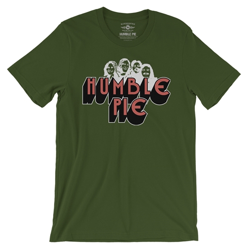 Humble Pie Band Silhouette T-Shirt - Lightweight Vintage Style - vintageolive