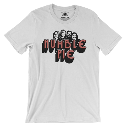 Humble Pie Band Silhouette T-Shirt - Lightweight Vintage Style - vintagewhite