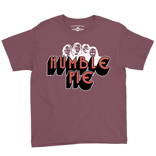 Humble Pie Band Silhouette Youth T-Shirt - Lightweight Vintage Children & Toddlers - youthheathermaroon