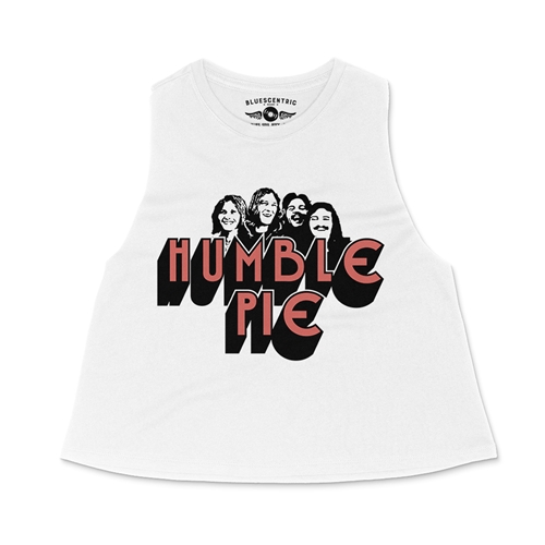 Humble Pie Band Silhouette Racerback Crop Top - Women