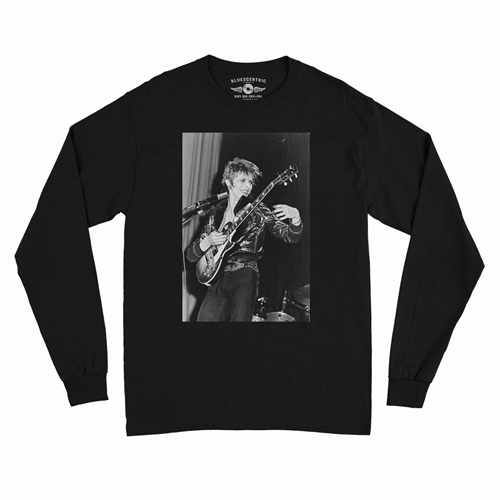 David Bowie Glam Photo Long Sleeve T-Shirt - longsleeveblack