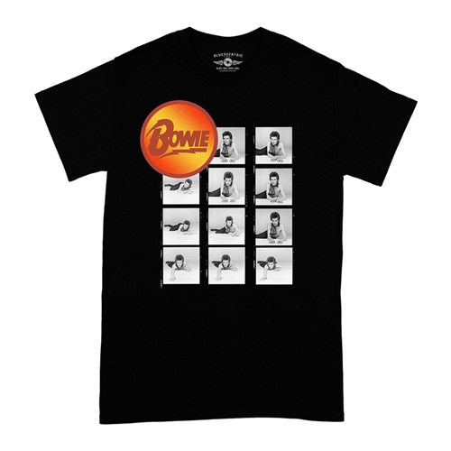 David Bowie Photo Roll T-Shirt - Classic Heavy Cotton - classicblack