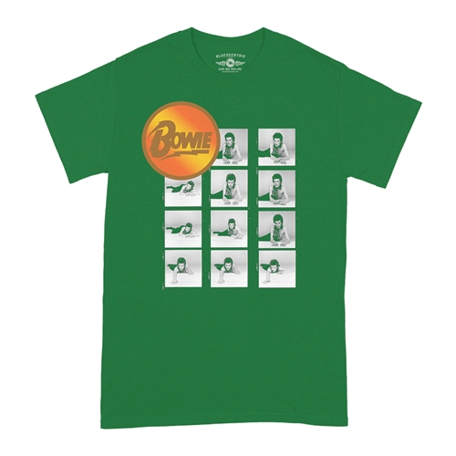 David Bowie Photo Roll T-Shirt - Classic Heavy Cotton - classickellygreen