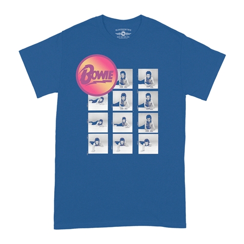 David Bowie Photo Roll T-Shirt - Classic Heavy Cotton - classicroyalblue