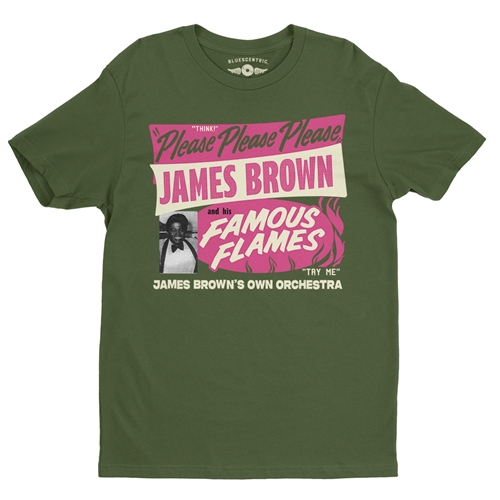 James Brown Famous Flames Tour T-Shirt - Lightweight Vintage Style - vintageolive